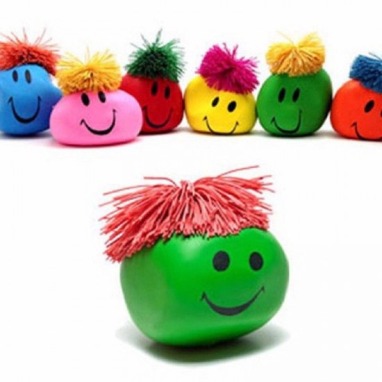 1PC Funny Novelty Gift Creative Vent Human Face Ball Anti Stress Relief Toy Soft Bouncing Squeeze