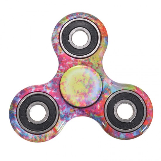 2PCS Graffiti Camouflage Fidget Hand Spinner ADHD Autism Rotating Fingertips Fingers Gyro Reduce Stress