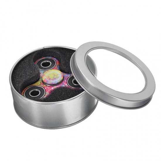 2PCS Graffiti Camouflage Fidget Hand Spinner ADHD Autism Rotating Fingertips Fingers Gyro Reduce Stress