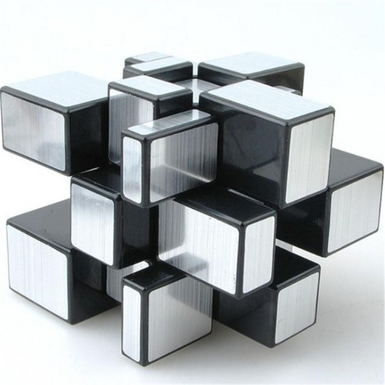 3x3x3 57mm Wire Drawing Style Mirror Magic Cube Challenge Gifts Cubes Educational Toy