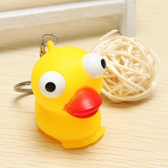 5PCS Squeeze Spoof Toy Stress Reliever Toy With Key Chain Random Color