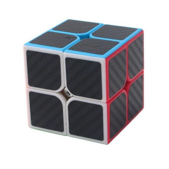 5Pcs Per Box Carbon Fibre Magic Cube Pyraminx Dodecahedron Axis Cube 2x2 And 3x3 Cube Speed Puzzle