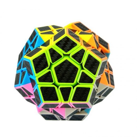 5Pcs Per Box Carbon Fibre Magic Cube Pyraminx Dodecahedron Axis Cube 2x2 And 3x3 Cube Speed Puzzle