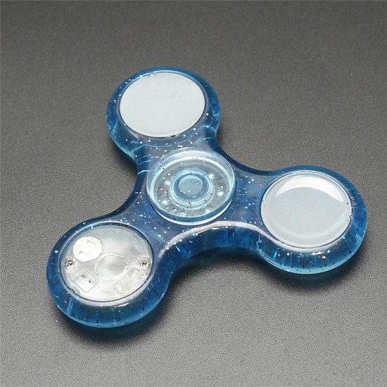 ABS Tri Spinner Rotating Fidget Hand Spinner With Various Light  ADHD Autism Reduce Stress Toys