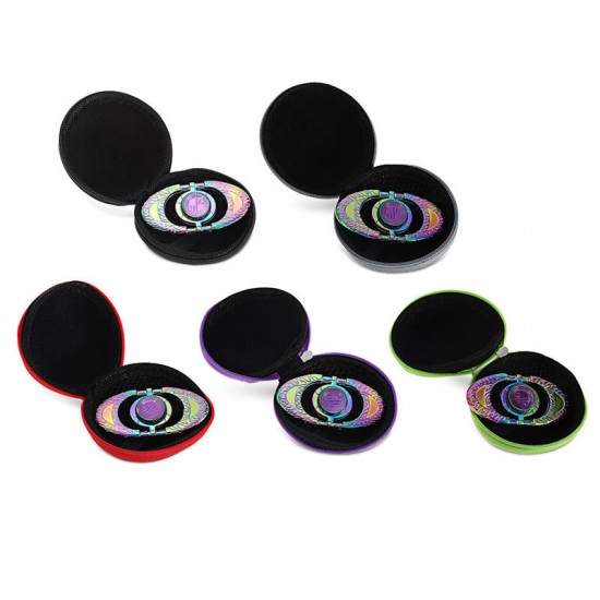 Round Multi-Colorful Fidget Hand Spinner Storage Bag Protective Cover Toys For Fidget Hand Spinner