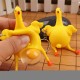 Vent Chicken Egg Laying Hens Crowded Stress Ball Key chain Kids Squeeze Baby Key Ring Spoof Toys