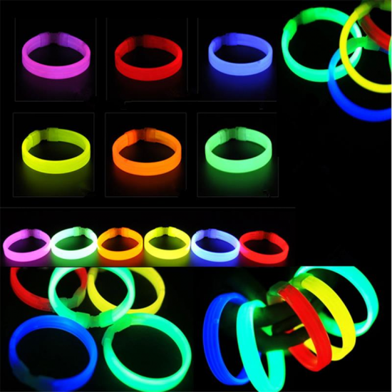100pcs Wholesale LED Flashing Light Novelty Toys Glow Stick for Festivities Decoration