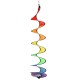 110cm Rainbow Spiral Curlie Tail Windmill Colorful Wind Spinner Tent Garden Decoration