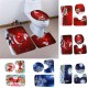 3PCS Christmas Home Decoration Snowman Santa Toilet Seat Cover Bathroom Mat Closestool Cover Rug 3PCS Christmas Home Decoration Snowman Santa Toilet Seat Cover Bathroom Mat Closestool Cover Rug