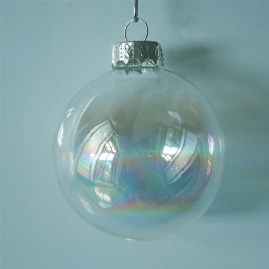 6CM Christmas Party Home Decoration Pearl Glass Ball Ornament Baubles Toys For Kids Children Gift