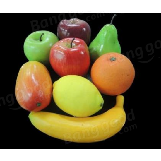 8PCS Lifelike Artificial Plastic Fruit Kitchen Fake Display Home Food Decor 8PCS Lifelike Artificial Plastic Fruit Kitchen Fake Display Home Food Decor