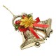 Christmas Bowknot Double Bell Xmas Tree Ornament Pendant Door Hanging Decoration