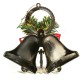 Christmas Bowknot Double Bell Xmas Tree Ornament Pendant Door Hanging Decoration Christmas Bowknot Double Bell Xmas Tree Ornament Pendant Door Hanging Decoration