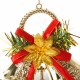 Christmas Bowknot Double Bell Xmas Tree Ornament Pendant Door Hanging Decoration Christmas Bowknot Double Bell Xmas Tree Ornament Pendant Door Hanging Decoration