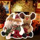 Christmas Candy Bag Tree Decor Ornaments Xmas Decor Santa Claus Snowman Reindeer