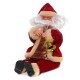 Christmas Party Home Decoration 27CM Flannel Sitting Santa Claus Ornaments Toys For kids Gift Christmas Party Home Decoration 27CM Flannel Sitting Santa Claus Ornaments Toys For kids Gift