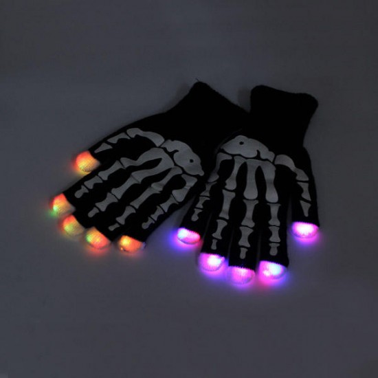 7 mode LED Finger Gloves Lighting Flashing Rave Decoration Toys Dance Party 7 mode LED Finger Gloves Lighting Flashing Rave Decoration Toys Dance Party