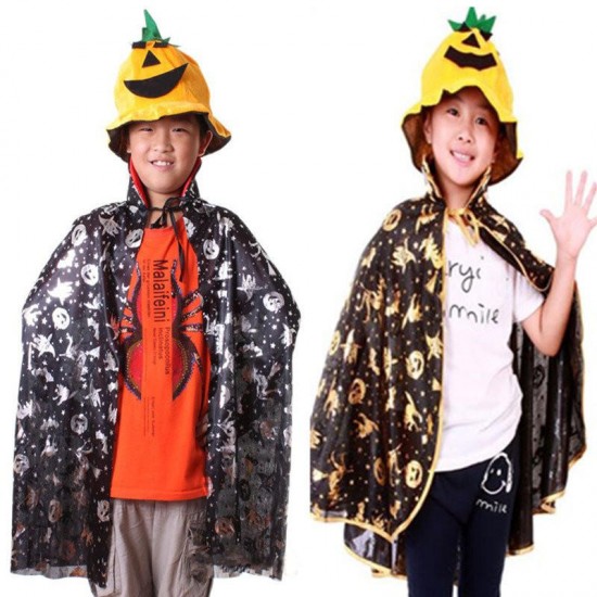 Children Kids Halloween Cloak Witch Dress Fancy Dress Cosplay Party Costume