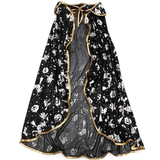 Children Kids Halloween Cloak Witch Dress Fancy Dress Cosplay Party Costume