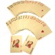 24K Carat Gold Foil Plated Poker Game Playing Cards Gift Collection +Certificate