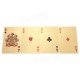 24K Carat Gold Foil Plated Poker Game Playing Cards Gift Collection +Certificate