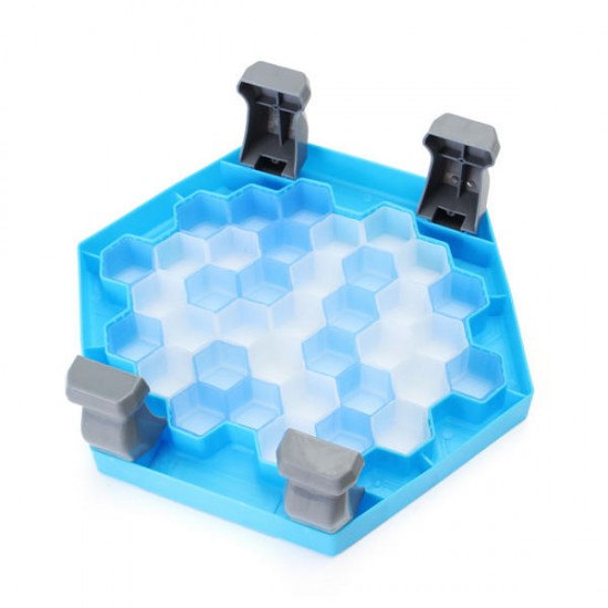 FUNTOK Save Penguin Ice Kids Puzzle Game Break Ice Block Hammer Trap Party Toy Pretend Icebreaker