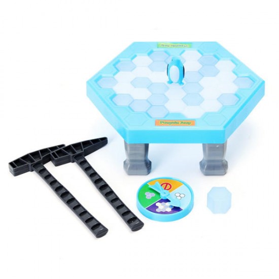 FUNTOK Save Penguin Ice Kids Puzzle Game Break Ice Block Hammer Trap Party Toy Pretend Icebreaker