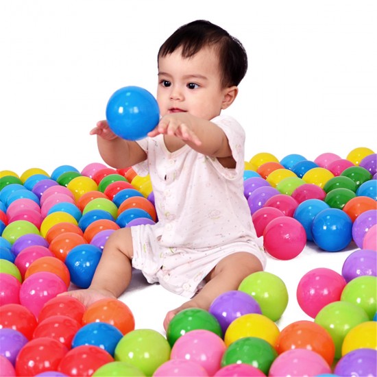 100pcs Soft Plastic Ocean Ball 7cm Quality Secure Baby Kid Pit Toy Swim Colorful Ball Toys