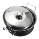 10pc Stainless steel Cookware Kitchen Cooking Set Pot Pans House Play Toy For Children