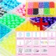 1200pcs DIY Fuse Bead Plastic Perler Sticky Water Beads Toys Funny For Kid DIY Crafts Gift