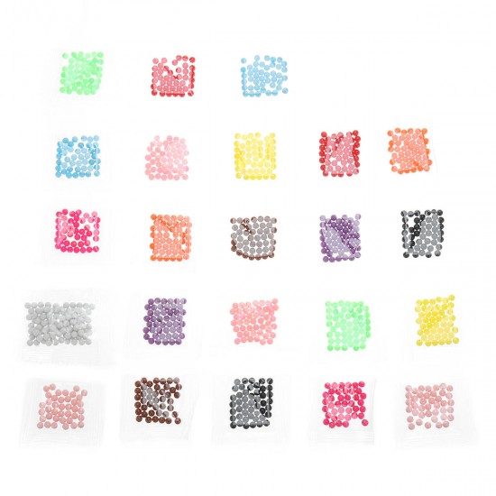 1200pcs DIY Fuse Bead Plastic Perler Sticky Water Beads Toys Funny For Kid DIY Crafts Gift