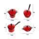 13PCS Cook Ware Toy House Kitchen Pretend Play Utensils Cooking Pots Pans Food Dishes Kids Cookware