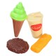 13PCS Plastic Pizza Cola Ice Cream Cutting Play SetChildren Kids Pretend Role Toy Gift