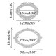 2PCS Oval Template Cutting Dies Stencil DIY Scrapbooking Lace Tool 2PCS Oval Template Cutting Dies Stencil DIY Scrapbooking Lace Tool