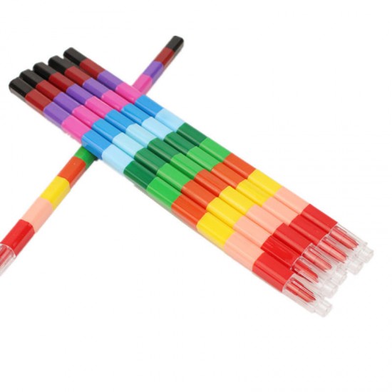 Creative Coloring Crayon 12 Color Crayon Painting Stick Pen Student Stationery