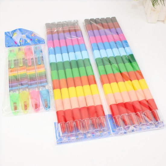 Creative Coloring Crayon 12 Color Crayon Painting Stick Pen Student Stationery