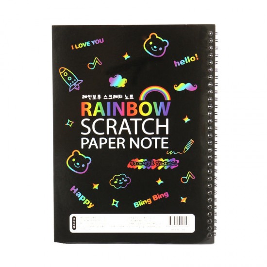 Funny Scratch Children Painting Notebook DIY Drawing Toy Big Blow Painting Children Educational Toys Funny Scratch Children Painting Notebook DIY Drawing Toy Big Blow Painting Children Educational Toys