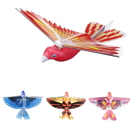 10.6Inches Electric Flying Flapping Wing Bird Toy Rechargeable Plane Toy Kids Outdoor Fly Toy