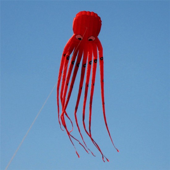 35Inches Octopus Kite Outdoor Sports Toys For Kids Single Line Parachute Toys