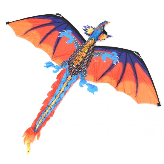 55 Inches Cute Classical Dragon Kite 140cm x 120cm Single Line Kite With Tail