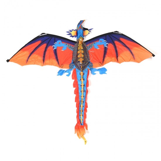 55 Inches Cute Classical Dragon Kite 140cm x 120cm Single Line Kite With Tail