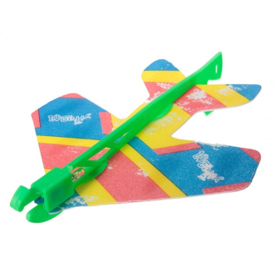 LED Light Plane DIY Model Arrow Rocket Flying Toy Party Gift Elastic