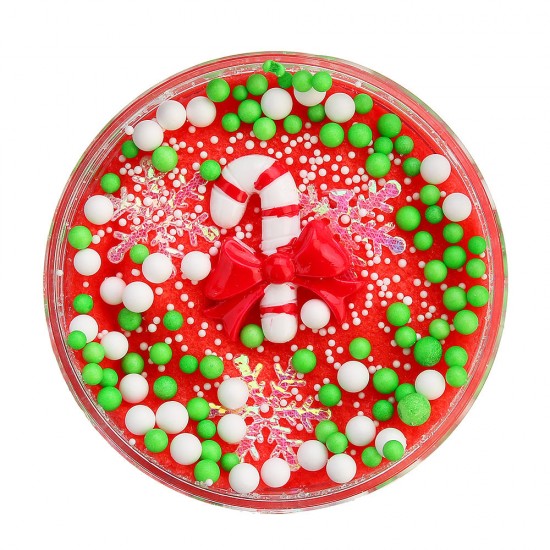 100ML Christmas Cloud Slime Squishy Scented Stress Clay Kids Toy Sludge Cotton Mud Plasticine Gifts