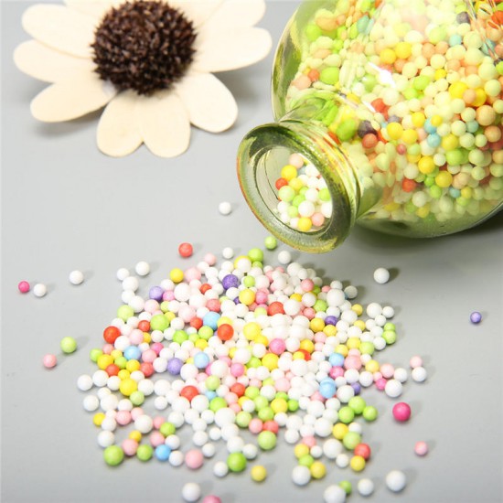 12 Pack Styrofoam Foam Ball Filler For Slime Mini Beads DIY Craft Kids Toy 12 Colors
