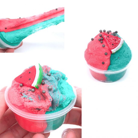 120ML Fruit Slime Brushed Crystal Cotton Clay Decompression DIY Gift Stress Reliever