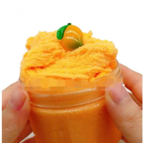 120ML Fruit Slime Brushed Crystal Cotton Clay Decompression DIY Gift Stress Reliever