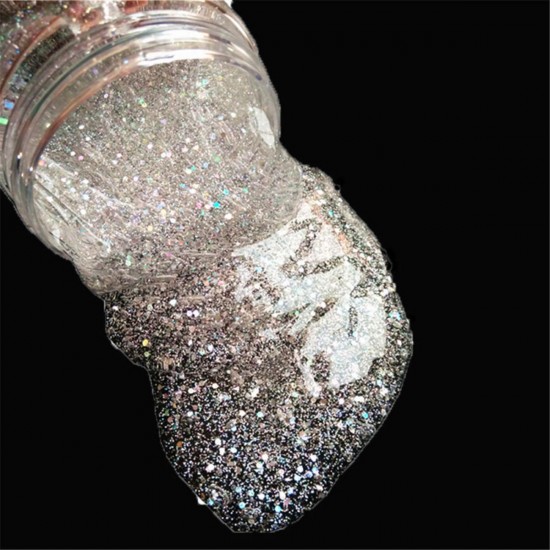 120ml Huge Clear Mud Glitter Slime Starry Crystal Putty ASMR Stress Relaxing Toy