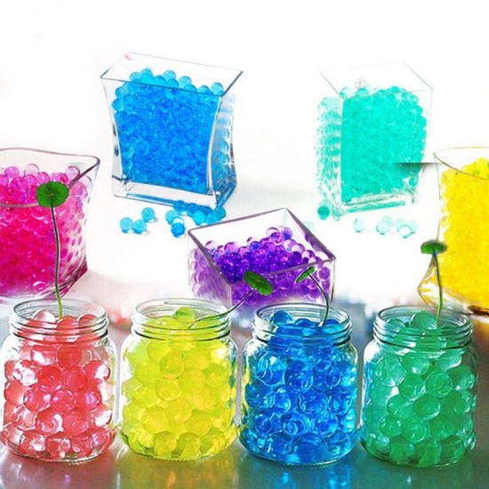 15000Pcs/Bag Pearl Shaped Crystal Soil Water Beads Mud Grow Magic Jelly Balls Home Decor Aqua Soil