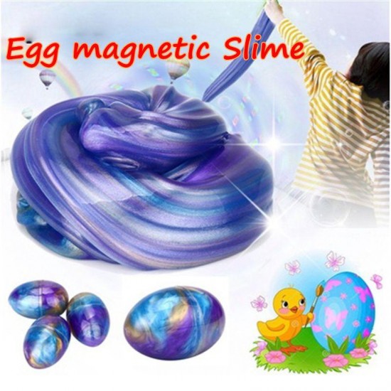 Blowing Bubbles Crystal Slime Colourful Modeling Clay Draw Slime Kids Funny Magnetic Mud Toy
