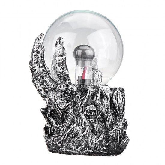 5.5 Inch Plasma Ball Skeleton Sphere Light Crystal Light Magic Desk Lamp Novelty Light Home Decor